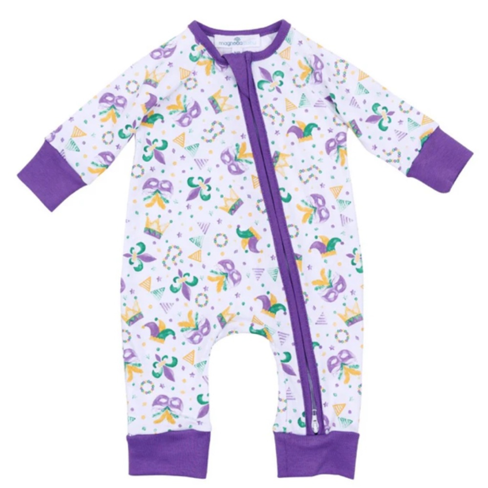 Newborn Mardi Gras Footie